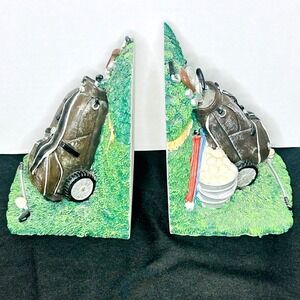 Vintage Fiji Golf Bag 1993 Book Ends ~ Heavy~ Detailed ~ Unique